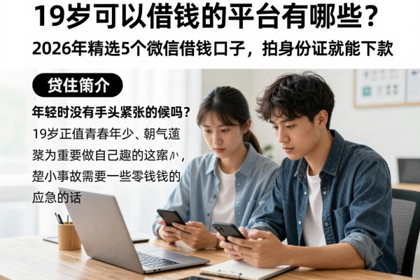 19岁可以借钱的平台有哪些?2026年精选5个微信借钱口子,拍身份证就能下款