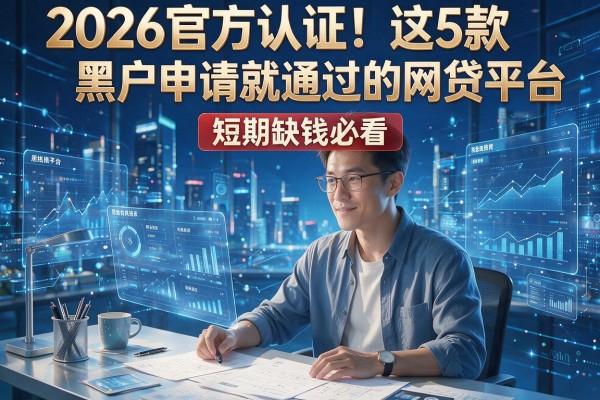 2026官方认证!这5款黑户申请就通过的网贷平台,短期缺钱必看