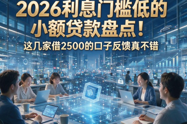 2026利息门槛低的小额贷款盘点！这几家借2500的口子反馈真不错