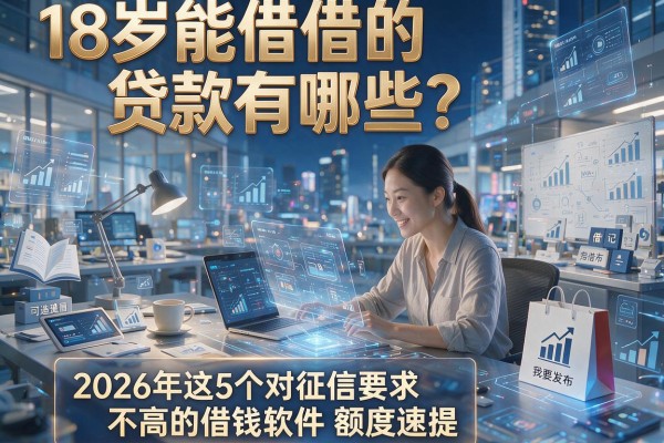 18岁能借的贷款有哪些?2026年这5个对征信要求不高的借钱软件额度速提
