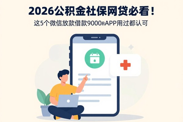 2026公积金社保网贷必看！这5个微信放款借款9000的APP用过都认可