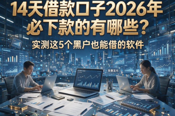 14天借款口子2026年必下款的有哪些?实测这5个黑户也能借的软件!