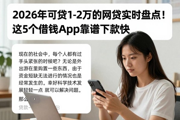 2026年可贷1-2万的网贷实时盘点！这5个借钱App靠谱下款快