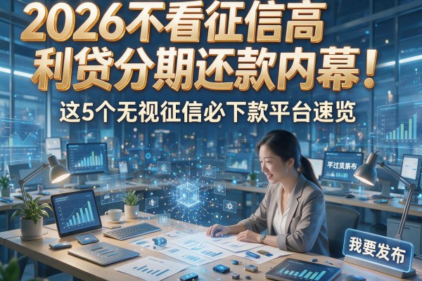 2026不看征信高利贷分期还款内幕！这5个无视征信必下款平台速览