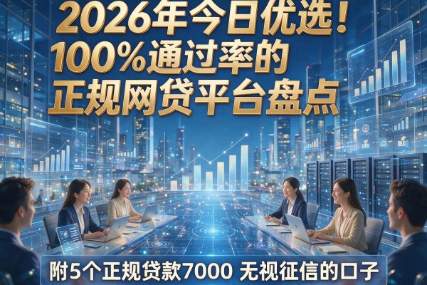 2026年今日优选！100%通过率的正规网贷平台盘点，附5个正规贷款7000无视征信的口子
