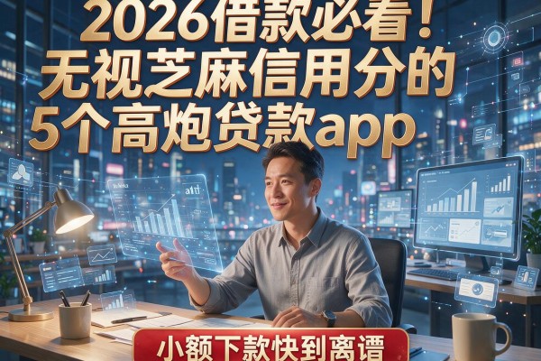 2026借款必看!无视芝麻信用分的5个高炮贷款app,小额下款快到离谱