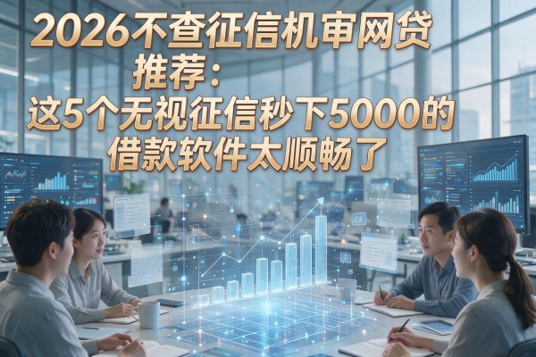 2026不查征信机审网贷推荐：这5个无视征信秒下5000的借款软件太顺畅了
