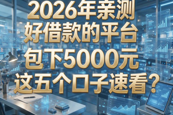 2026年亲测好借款的平台，包下5000元这五个口子速看！