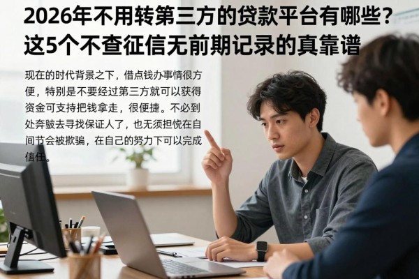 2026年不用转第三方的贷款平台有哪些？这5个不查征信无前期记录的真靠谱！