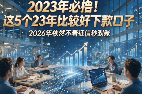 2023年必撸！这5个23年比较好下款口子，2026年依然不看征信秒到账