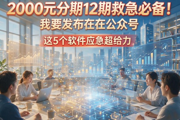 2000元分期12期救急必备！这5个软件应急超给力