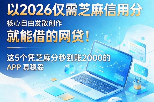 2026仅需芝麻信用分就能借的网贷！这5个凭芝麻分秒到账2000的APP真稳妥
