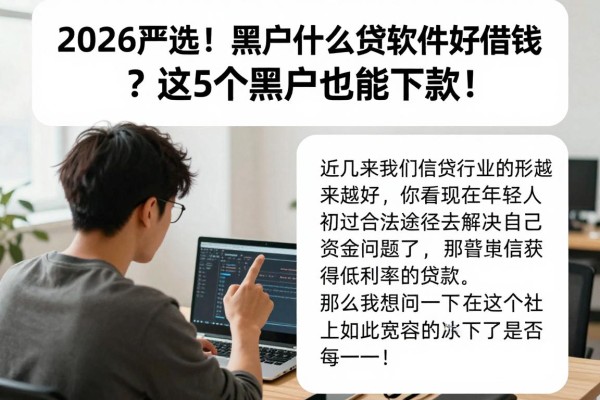 2026严选！黑户什么借贷软件好借钱？这5个黑户也能下款！