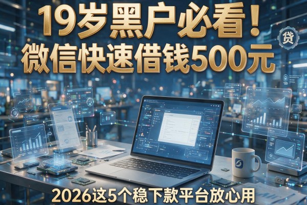 19岁黑户必看!微信快速借钱500元,2026这5个稳下款平台放心用