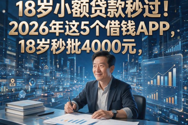 18岁小额贷款秒过!2026年这5个借钱APP,18岁秒批4000元
