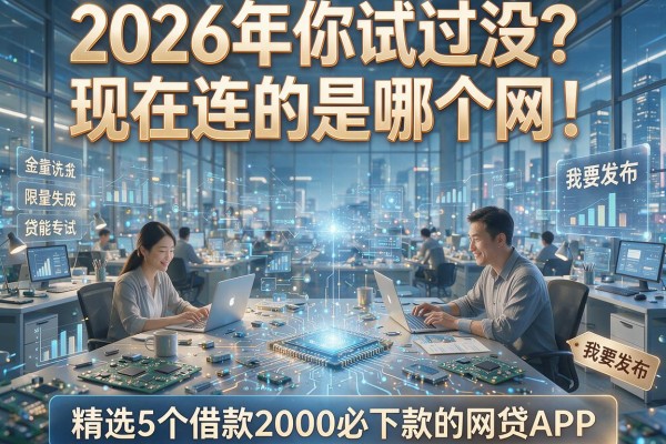 2026年你试过没？现在连的是哪个网！精选5个借款2000必下款的网贷APP