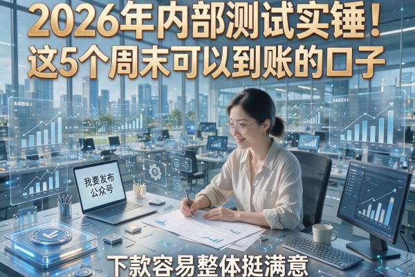 2026年内部测试实锤！这5个周末可以到账的口子，下款容易整体挺满意