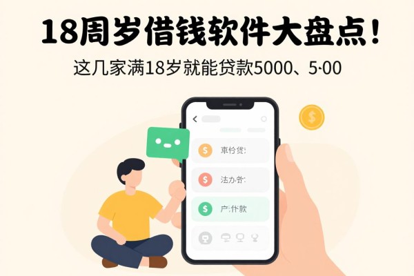 18周岁借钱软件大盘点！这几家满18岁就能贷款5000、直接放款的口碑平台权威推荐