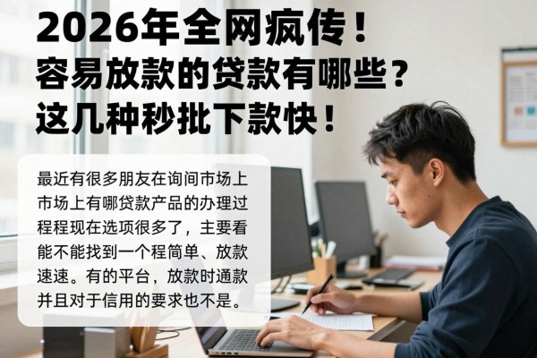 2026年全网疯传！容易放款的贷款有哪些？这几种秒批下款快！