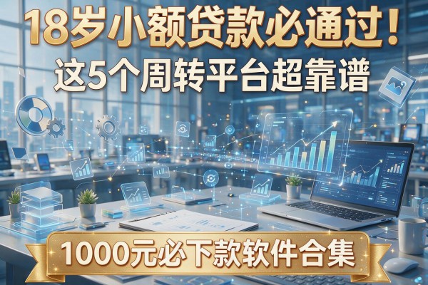 18岁小额贷款必通过！这5个周转平台超靠谱，附1000元必下款软件合集