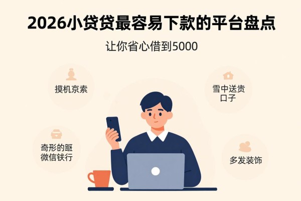 2026小额贷款最容易下款的平台盘点,这五个口子让你省心借到5000