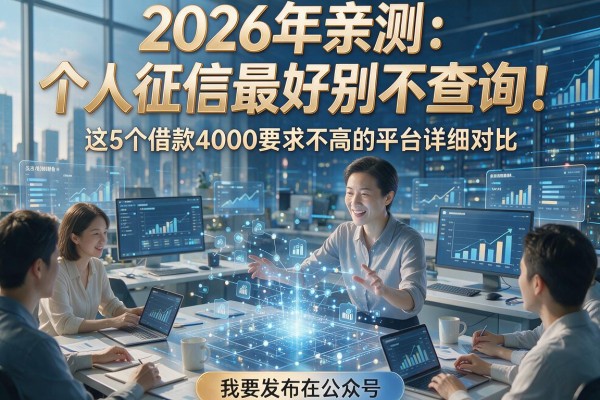 2026年亲测:个人征信最好别不查询!这5个借款4000要求不高的平台详细对比