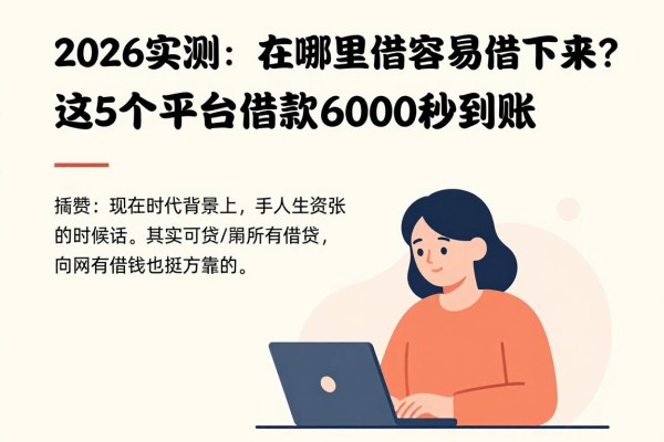 2026实测:在哪里借网贷容易借下来?这5个平台借款6000秒到账