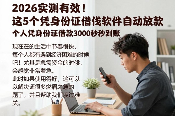 2026实测有效!这5个凭身份证借钱软件自动放款,个人凭身份证借款3000秒到账