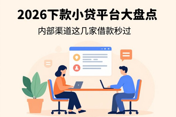 2026下款的小贷平台大盘点！内部渠道这几家借款秒过，速看
