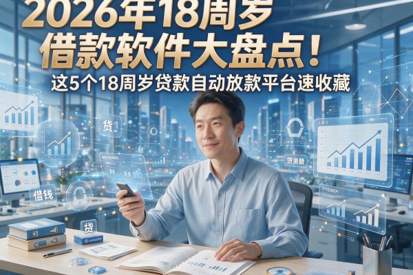 2026年18周岁借款软件大盘点！这5个18周岁贷款自动放款平台速收藏