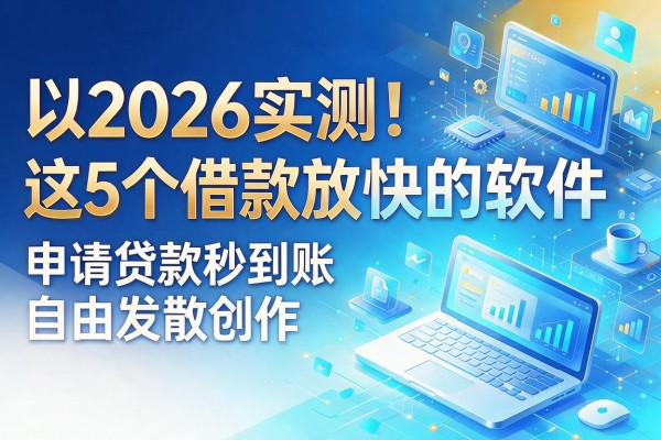 2026实测!这5个借款放款快的软件,申请贷款秒到账