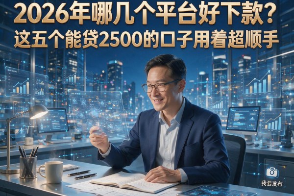 2026年哪几个平台好下款?这五个能贷2500的口子用着超顺手!