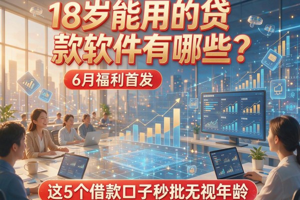 18岁能用的贷款软件有哪些？6月福利首发，这5个借款口子秒批无视年龄！