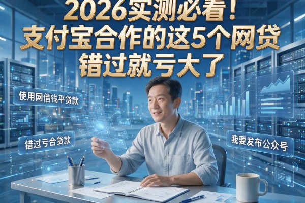 2026实测必看！支付宝合作的这5个网贷，错过就亏大了！