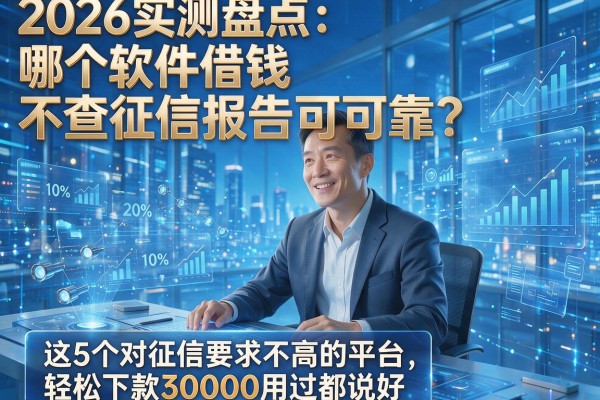 2026实测盘点：哪个软件借钱不查征信报告可靠？这5个对征信要求不高的平台，轻松下款30000用过都说好