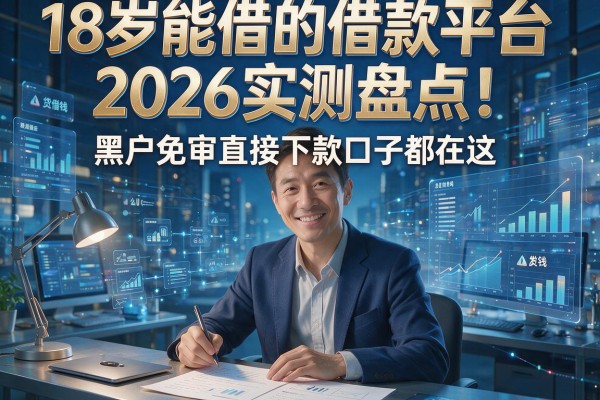18岁能借的借款平台2026实测盘点！黑户免审直接下款口子都在这