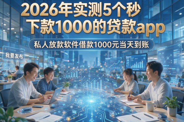 2026年实测5个秒下款1000的贷款app，私人放款软件借款1000元当天到账