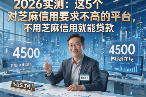 2026实测：这5个对芝麻信用要求不高的平台，不用芝麻信用就能贷款，4500体验感在线