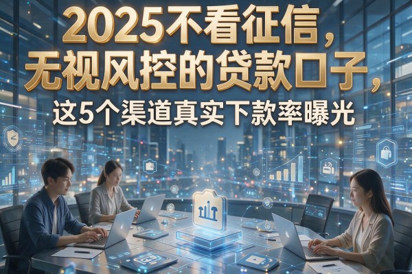 2025不看征信无视风控的贷款口子,这5个渠道真实下款率曝光!