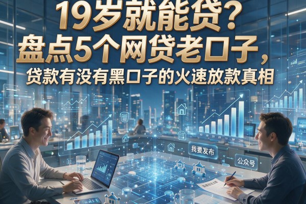 19岁就能贷？盘点5个网贷老口子，贷款有没有黑口子的火速放款真相！