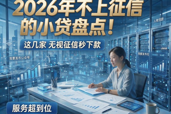 2026年不上征信的小贷盘点!这几家无视征信秒下款,服务超到位