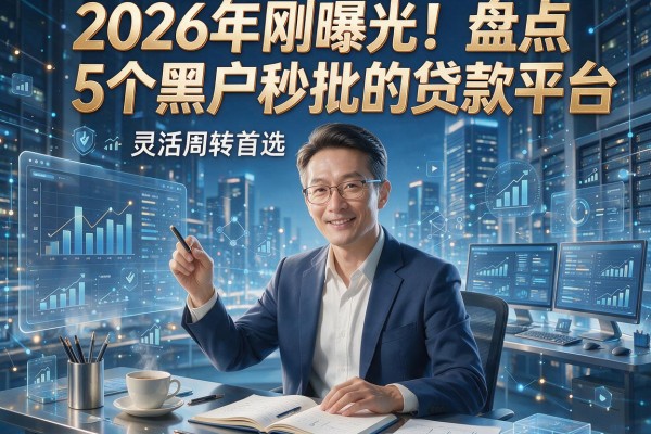 2026年刚曝光！盘点5个黑户秒批的贷款平台，灵活周转首选