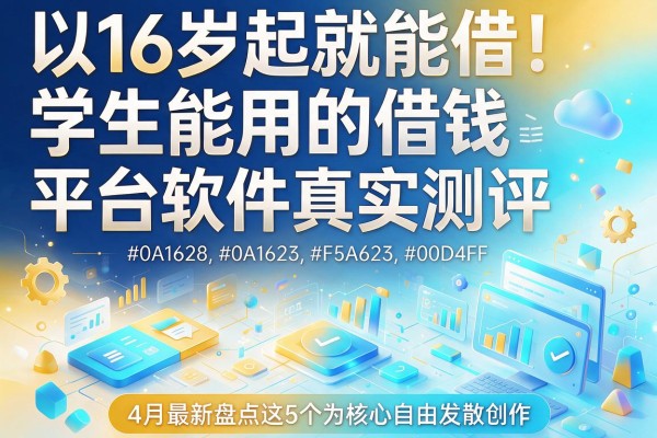 16岁起就能借!学生能用的借钱平台软件真实测评,4月最新盘点这5个