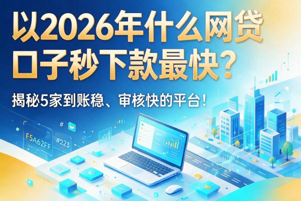 2026年什么网贷口子秒下款最快？揭秘5家到账稳、审核快的平台！