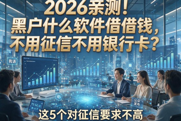2026亲测!黑户什么软件借钱不用征信不用银行卡?这5个对征信要求不高