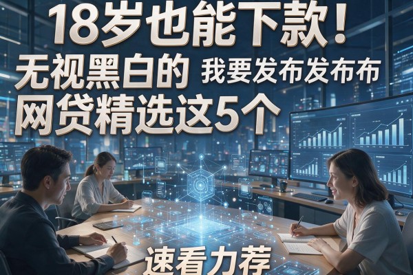18岁也能下款！无视黑白的网贷精选这5个，速看力荐！