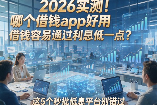 2026实测！哪个借钱app好用借钱容易通过利息低一点？这5个秒批低息平台别错过