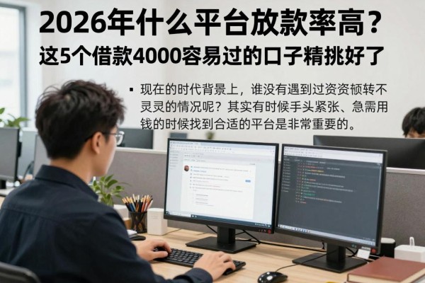 2026年什么平台放款率高？这5个借款4000容易过的口子精挑好了！