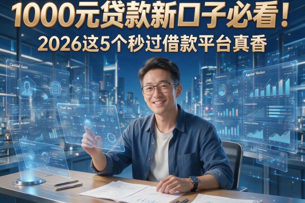 1000元贷款新口子必看！2026这5个秒过借款平台真香
