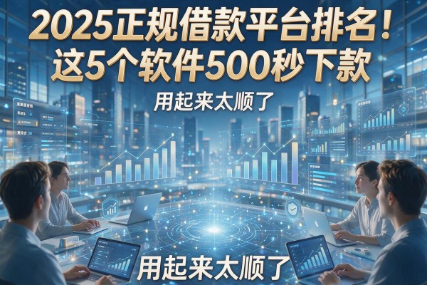 2025正规借款平台排名!这5个软件500秒下款,用起来太顺了